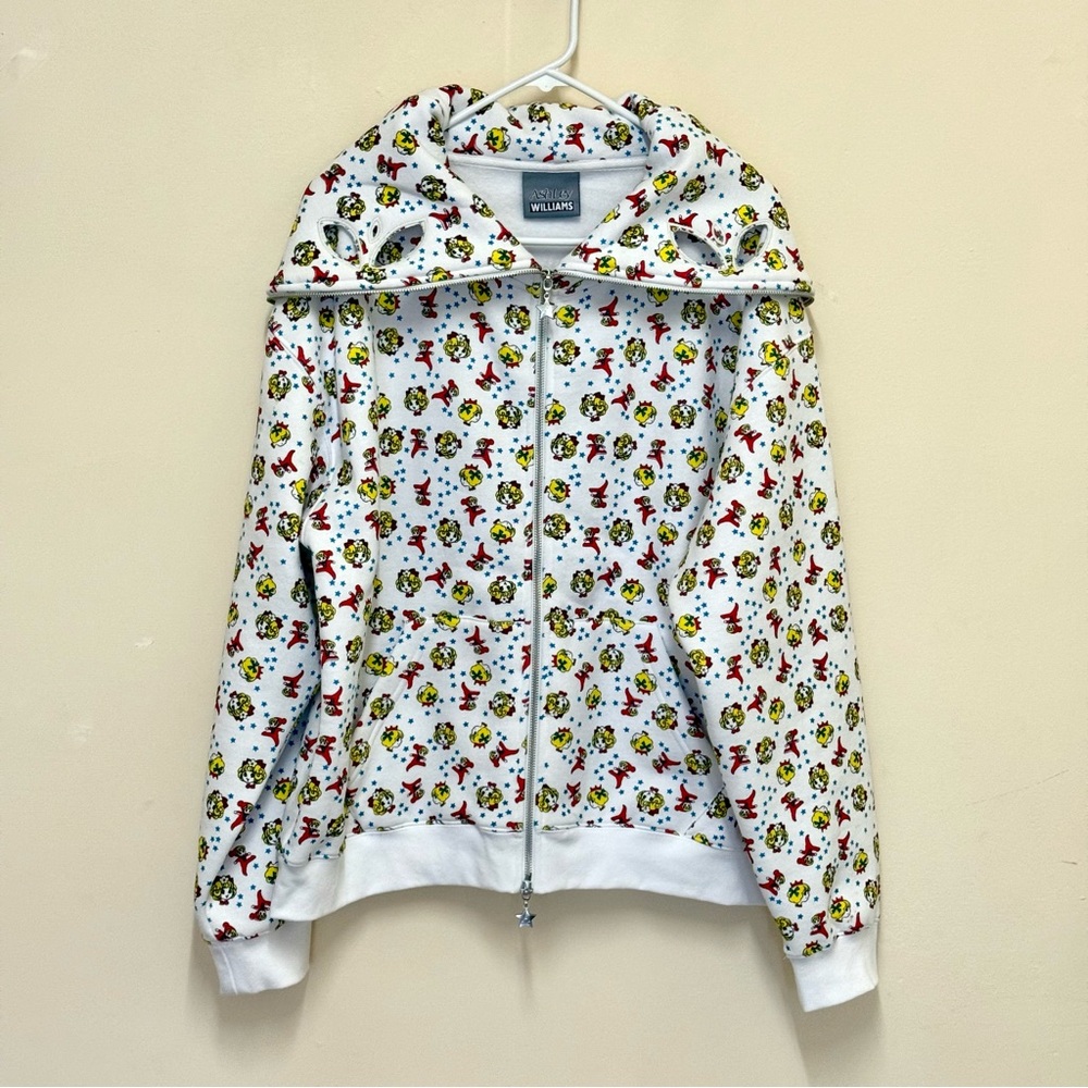Ashley Williams GIRL BABY BUTTERFLY HOODIE - WHITE